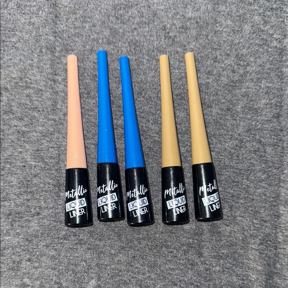 Metallic Liquid Liner Set - Blue, Gold, Tan, Pink